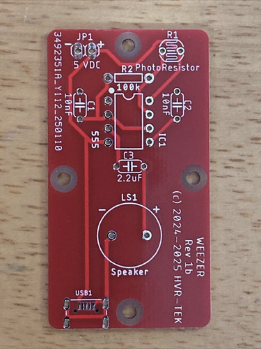 555 timer experiment pcb - experiment,